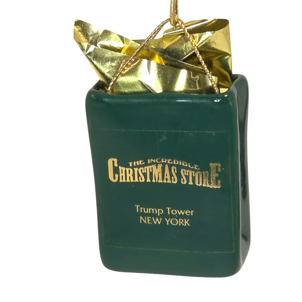 Trump Tower NY Ceramic Shopping Bag Fridge Magnet/Ornament Souvenir Vintage